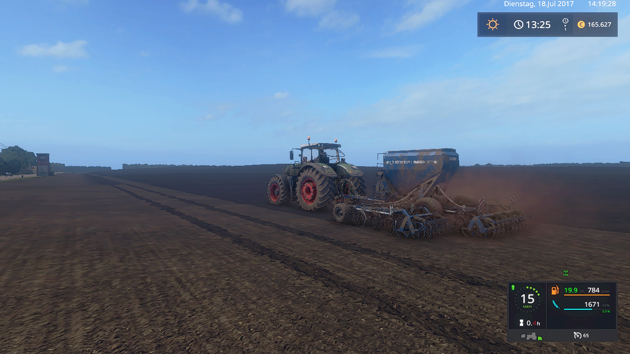 Fendt Vario 1050 beim Weizen drilln