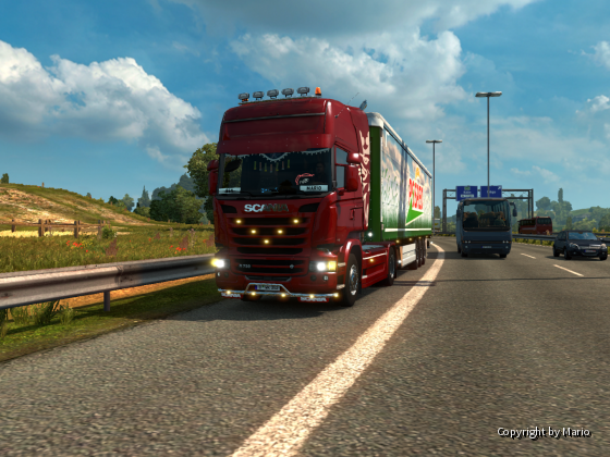 Das ist meine neuer "Roter" Scania R730 V8