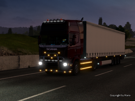 Das ist meine neuer "Roter" Scania R730 V8