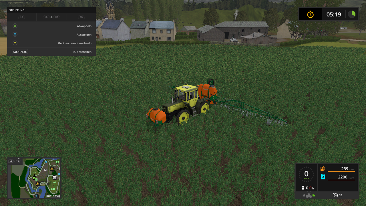spritzen mit mb trac 1300