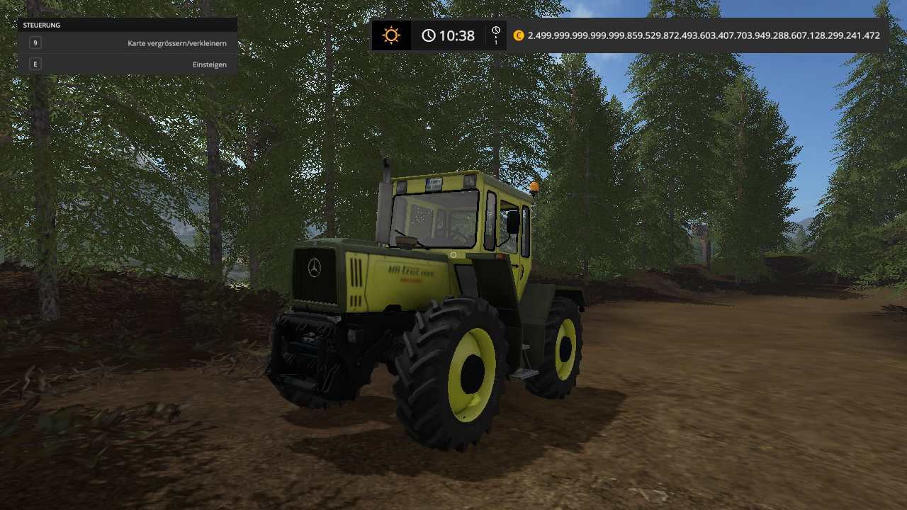 Mb trac 1800 im wald