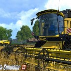 New Holland Drescher bei der Arbeit