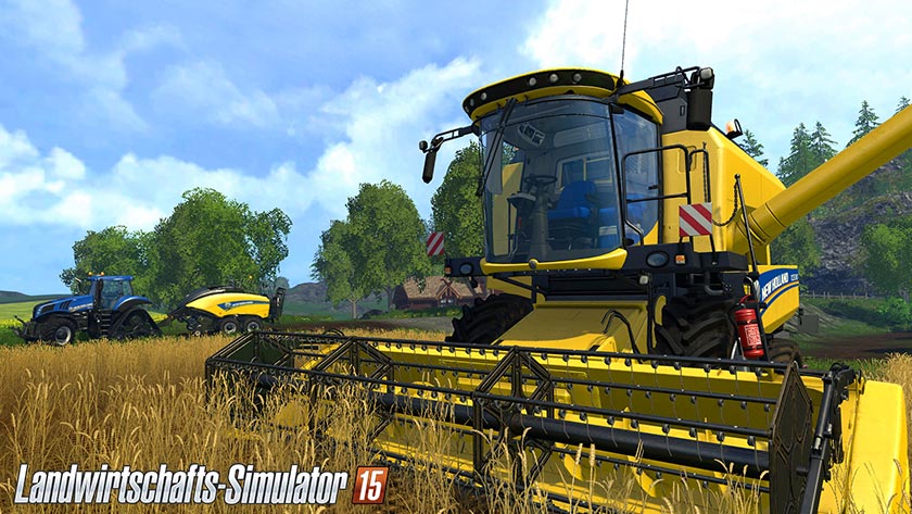 New Holland Drescher bei der Arbeit