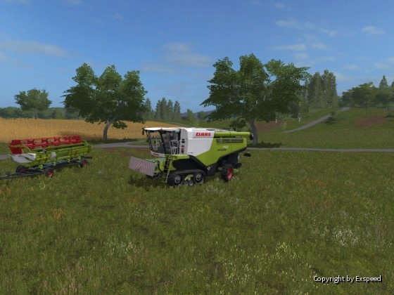 Der brandeue Lexion 750 im ersten Einsatz ... :-)