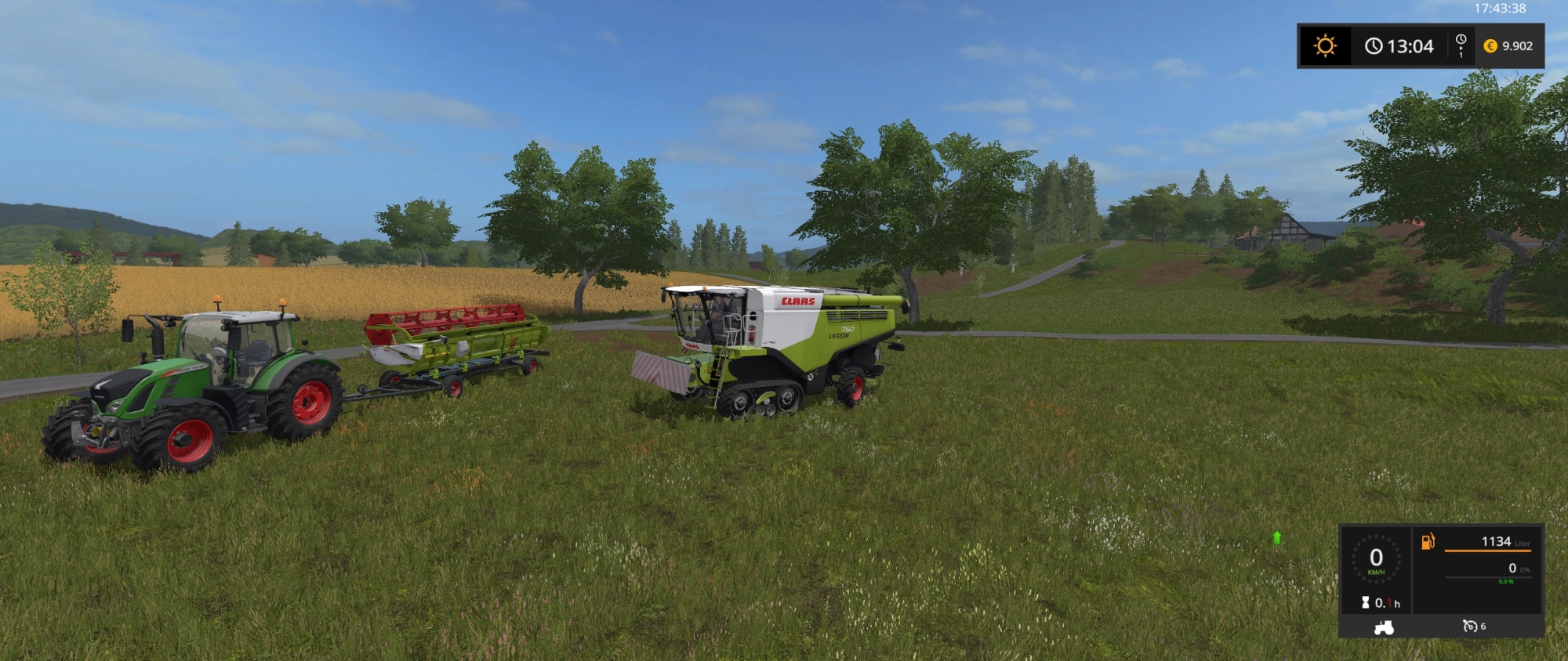 Der brandeue Lexion 750 im ersten Einsatz ... :-)