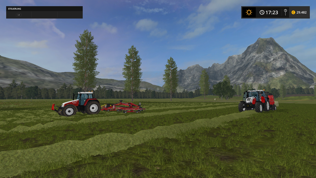 arbeiten mit steyr 9145 und steyr 6140 cvt