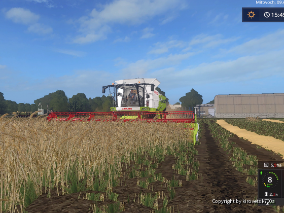 Weizen dreschen mit dem Claas Lexion 750
