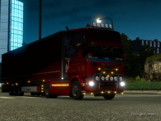 Das ist meine neuer "Roter" Scania R730 V8