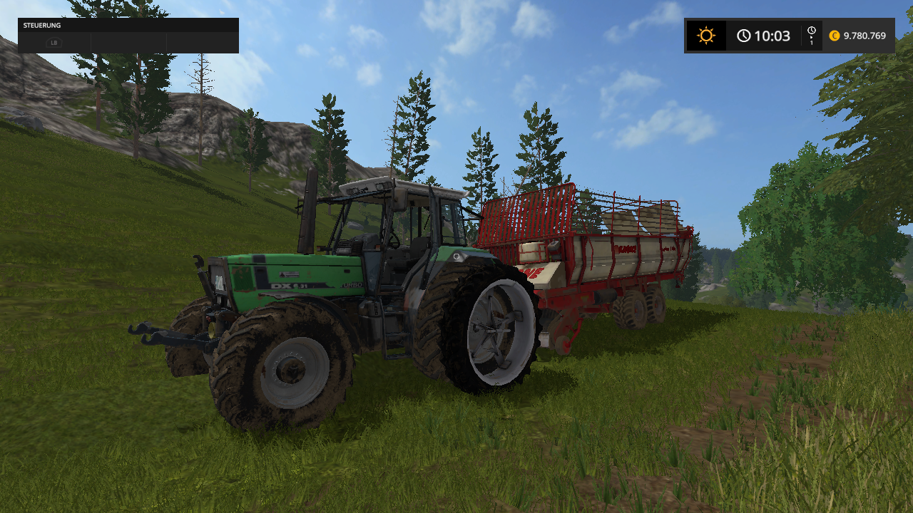 einfahren mit deutz agrostar 6.31  und krone turbo 3500