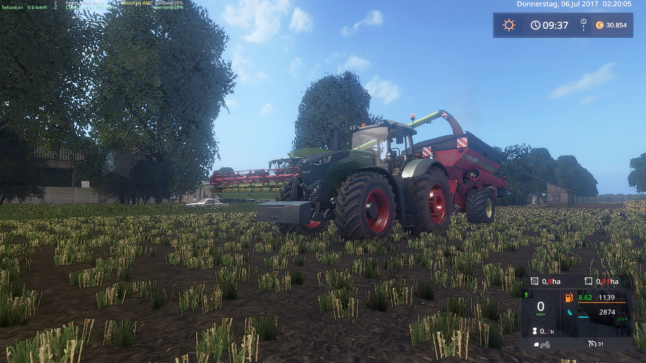 Die Ernte is voll in gange :)