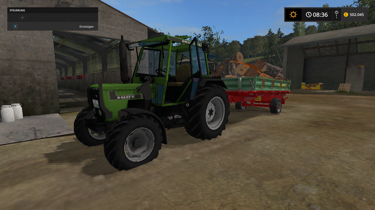 holzfahren mit deutz d6207
