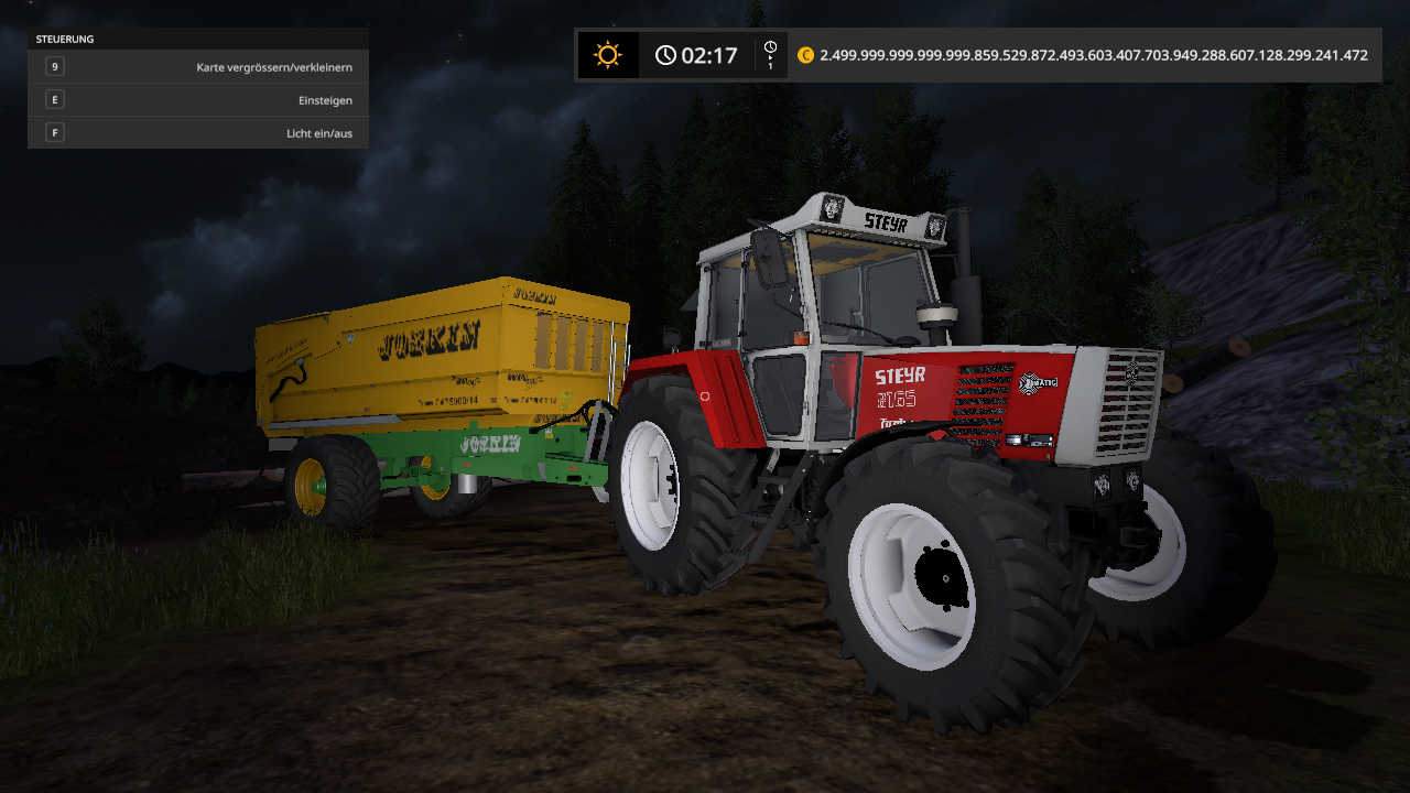 steyr 8165 mit jokin kipper