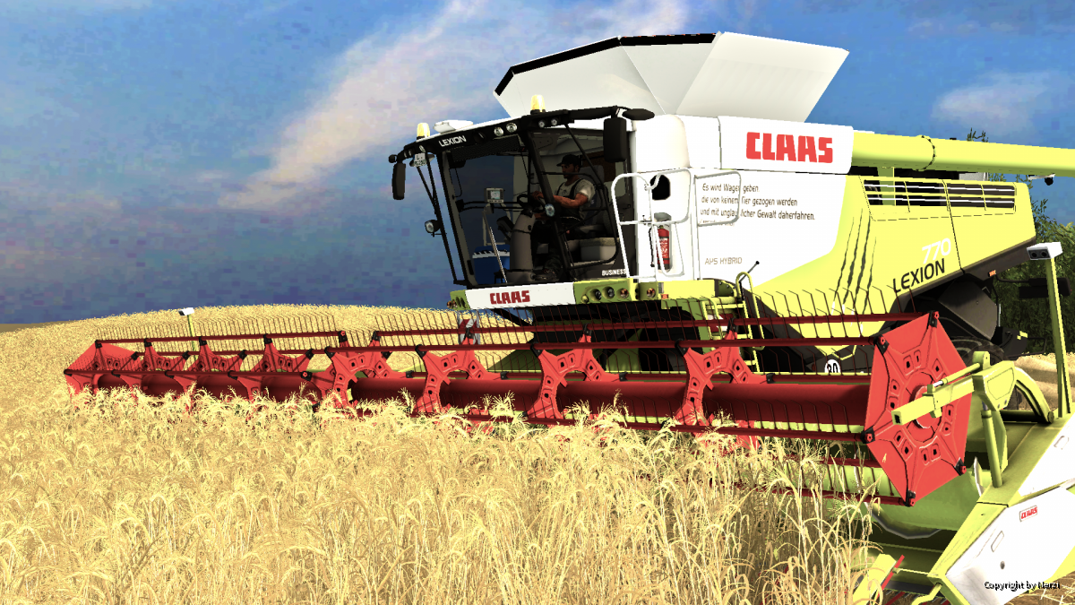 Claas Lexion 770 in der Wintergerste