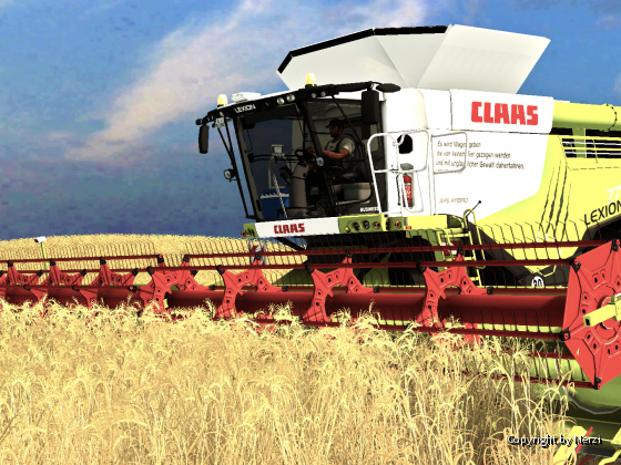 Claas Lexion 770 in der Wintergerste