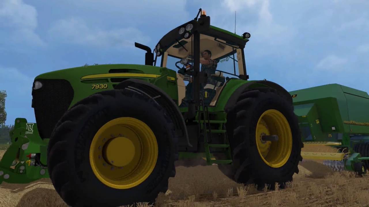 John Deere 7930 + John Deere 690 am Pressen(Farming Simulator 15)